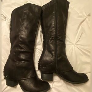 Women's Fergalicious by Fercie  Black  Knee-High Boots
